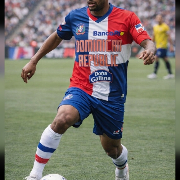 Dominican Republic Flag Soccer Jersey Size XS NWT - Picture 11 of 11